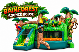 <p style='text-align: center; font-family: Arial, sans-serif;'>
  <span style='font-size: 22px; font-weight: bold; color: #ff6600;'>
    Rainforest Kid Zone With Slide Inside
  </span><br>
  <span style='font-size: 14px; font-weight: bold; color: #0080ff;'>
    🎥 Watch the video below! – Wet/Dry – R120
  </span><br>
  <span style='font-size: 14px; font-weight: bold; color: green;'>
    ✅ Free Delivery & Setup
  </span>
</p>
