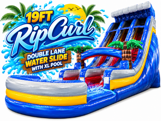 <p style='text-align: center; font-family: Arial, sans-serif;'>
  <span style='font-size: 22px; font-weight: bold; color: #ff6600;'>
    19Ft Rip Curl Double Lane Water Slide With XL Pool (Family Friendly)
  </span><br>
  <span style='font-size: 14px; font-weight: bold; color: #0080ff;'>
    🎥 Watch the video below! – R24
  </span><br>
  <span style='font-size: 14px; font-weight: bold; color: green;'>
    ✅ Free Delivery & Setup
  </span>
</p>
