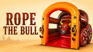 <p style='text-align: center; font-family: Arial, sans-serif;'>
  <span style='font-size: 22px; font-weight: bold; color: #ff6600;'>
    Rope The Bull Inflatable Game Rental (Two Players)
  </span><br>
  <span style='font-size: 14px; font-weight: bold; color: #0080ff;'>
  
  </span>
</p>
