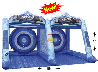 Snow Throw Double Inflatable Rental (Two Players)<p><strong><span style='color: #ff00ff;'>Watch Video Inside</span></strong></p>