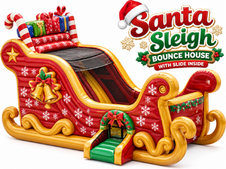 <p style='text-align: center; font-family: Arial, sans-serif;'>
  <span style='font-size: 22px; font-weight: bold; color: #ff6600;'>
    Santa Sleigh Bounce House With Slide Inside (Dry Only)
  </span><br>
  <span style='font-size: 14px; font-weight: bold; color: #0080ff;'>
    🎥 Watch the video below! – S11
  </span>
</p>
