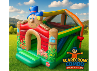 <p style='text-align: center; font-family: Arial, sans-serif;'>
  <span style='font-size: 22px; font-weight: bold; color: #ff6600;'>
The Scarecrow combo Bounce & Slide inside
  </span><br>
  <span style='font-size: 14px; font-weight: bold; color: #0080ff;'>
    🎥 Watch the video below!
  </span>
</p>
