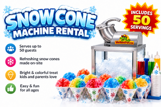 Snow Cone Machine Concession with supplies for 50  <p><strong><span style='color: #ff00ff;'>Watch Video Inside</span></strong></p>
