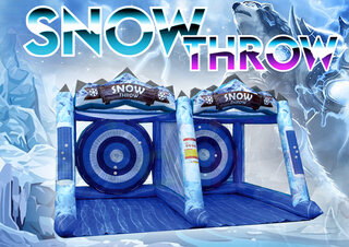 Snow Throw Double Inflatable Rental (Two Players)<p><strong><span style='color: #ff00ff;'>Watch Video Inside</span></strong></p>