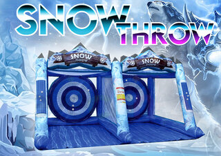 S16 - Snow Throw Double Inflatable Rental (Two Players)<p><strong><span style='color: #ff00ff;'>Watch Video Inside</span></strong></p>