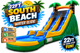 <p style='text-align: center; font-family: Arial, sans-serif;'>
  <span style='font-size: 22px; font-weight: bold; color: #ff6600;'>
    22 FT South Beach Water Slide With Pool
  </span><br>
  <span style='font-size: 14px; font-weight: bold; color: #0080ff;'>
    🎥 Watch the video below! – R9
  </span><br>
  <span style='font-size: 14px; font-weight: bold; color: green;'>
    ✅ Free Delivery & Setup
  </span>
</p>

