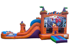 Spiderman Bounce House With Slide 4