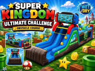 <p style='text-align: center; font-family: Arial, sans-serif;'>
  <span style='font-size: 22px; font-weight: bold; color: #ff6600;'>
     Super Kingdom Ultimate Challenge Obstacle Course 
  </span><br>
  <span style='font-size: 14px; font-weight: bold; color: #0080ff;'>
    🎥 Watch the video below! – Wet/Dry 
  </span><br>
  <span style='font-size: 14px; font-weight: bold; color: green;'>
 
  </span>
</p>

