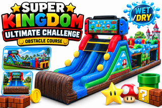 <p style='text-align: center; font-family: Arial, sans-serif;'>
  <span style='font-size: 22px; font-weight: bold; color: #ff6600;'>
     Super Kingdom Ultimate Challenge Obstacle Course 
  </span><br>
  <span style='font-size: 14px; font-weight: bold; color: #0080ff;'>
    🎥 Watch the video below! – Wet/Dry 
  </span><br>
  <span style='font-size: 14px; font-weight: bold; color: green;'>
 
  </span>
</p>

