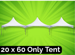 <p>20 x 60 High Peak Tent  </p> <p><span style='color: #ff00ff;'>(Seat up to 100 to 130 People)<br /></span></p>