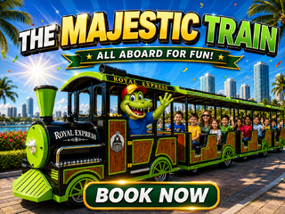 <p style='text-align: center; font-family: Arial, sans-serif;'>
  <span style='font-size: 22px; font-weight: bold; color: #ff6600;'>
 Trackless Train
  </span><br>
  <span style='font-size: 14px; font-weight: bold; color: #0080ff;'>
     (Includes Driver) 🎥 Watch the video below!
  </span>
</p>
