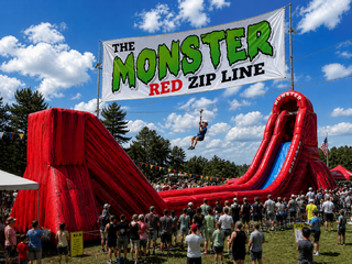 <p style='text-align: center; font-family: Arial, sans-serif;'>
  <span style='font-size: 22px; font-weight: bold; color: #ff6600;'>
    Monster Red Avalanche Zip Line
  </span><br>
  <span style='font-size: 14px; font-weight: bold; color: #0080ff;'>
    Includes Trained Operators – 🎥 Watch the video below!
  </span><br>
  <span style='font-size: 14px; font-weight: bold; color: green;'>
    ✅ Free Delivery & Setup
  </span>
</p>
