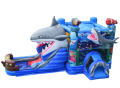 R7 - The Shark Bounce House With Slide  (Wet or Dry)Watch Video Inside