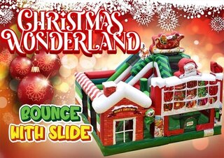 S7 - The Christmas Wonderland Bounce With Slide <p><strong><span style='color: #ff00ff;'>Watch Video Inside</span></strong></p>