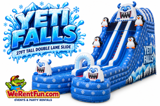 <p style='text-align: center; font-family: Arial, sans-serif;'>
  <span style='font-size: 22px; font-weight: bold; color: #ff6600;'>
     27 Ft Yeti Falls — The Ultimate Winter Double Lane Slide ❄️ Wet/Dry
  </span><br>
  <span style='font-size: 14px; font-weight: bold; color: #0080ff;'>
    🎥 Watch the video below! S28
  </span>
</p>
