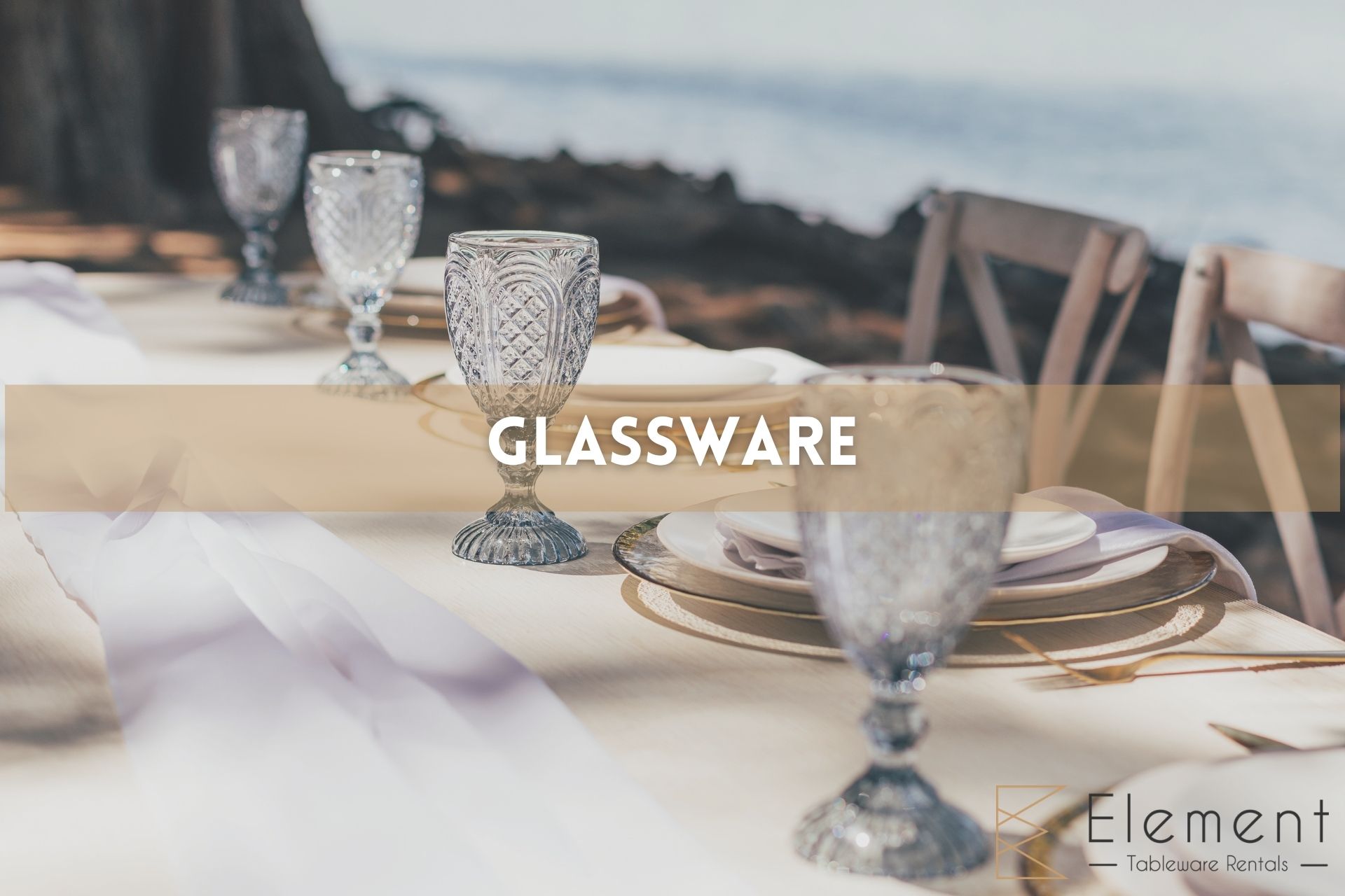 glassware rentals for events