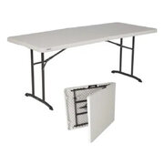 6ft Fold in Half Table 6ft Long, 30in wide, 29in high