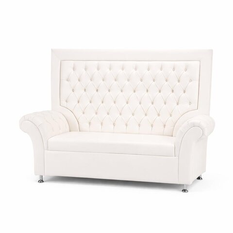 Tufted White Lounge Sofa