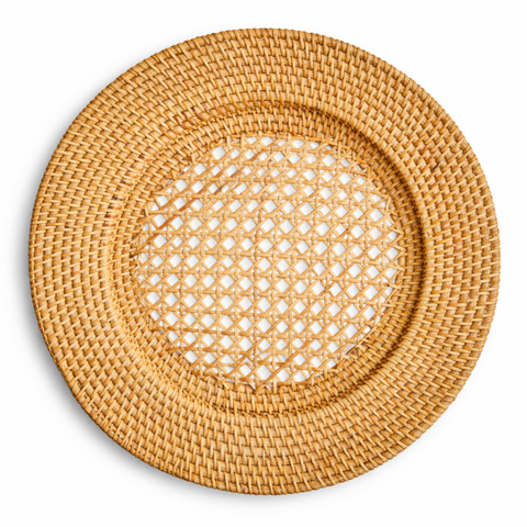 Rattan Honey Charger