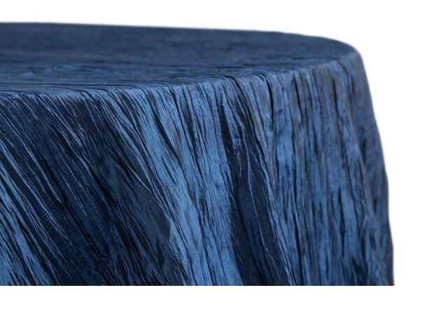 Accordion Crinkle Taffeta Navy Blue 132