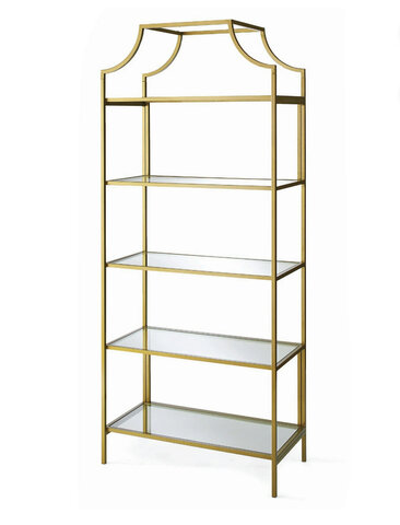 Bar Back Shelf Gold 
