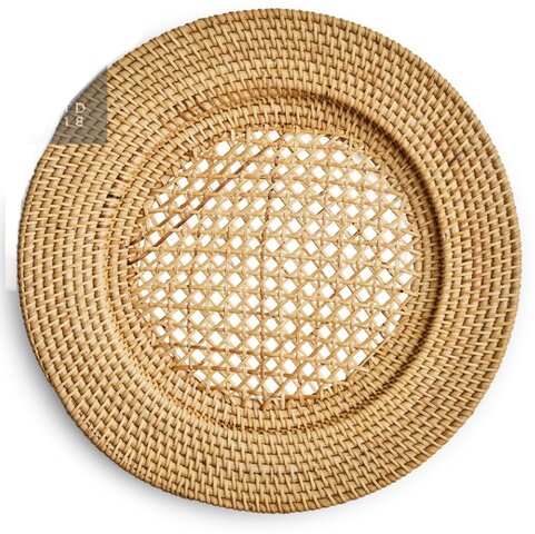 Rattan Honey Charger