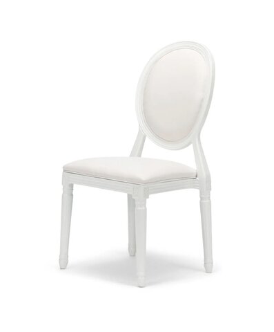 White Resin Pop Louis Banquet