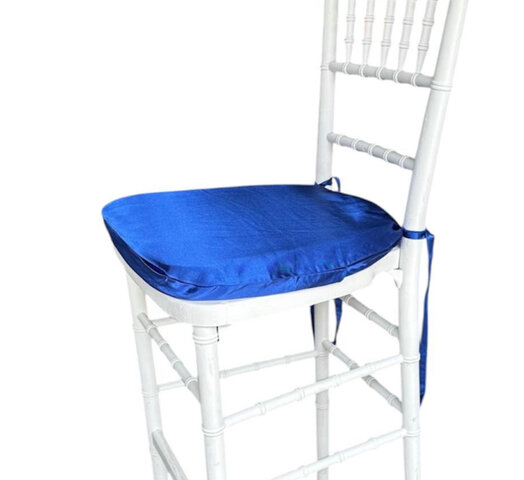 Satin Chair Cushion (Royal Blue)