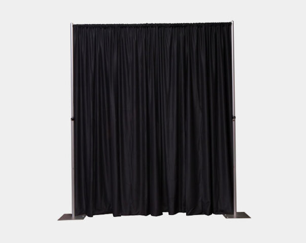 Pipe and Drape 70'W - Black
