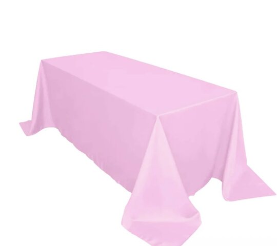 Pink Polyester Linen 90