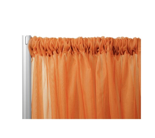 Orange Sheer Draping
