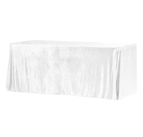 Velvet White Linen 90”x156”
