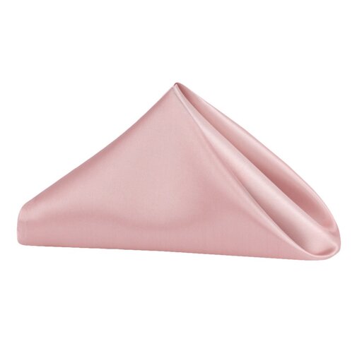Dusty Rose Mauve Satin Napkin 20” x 20”