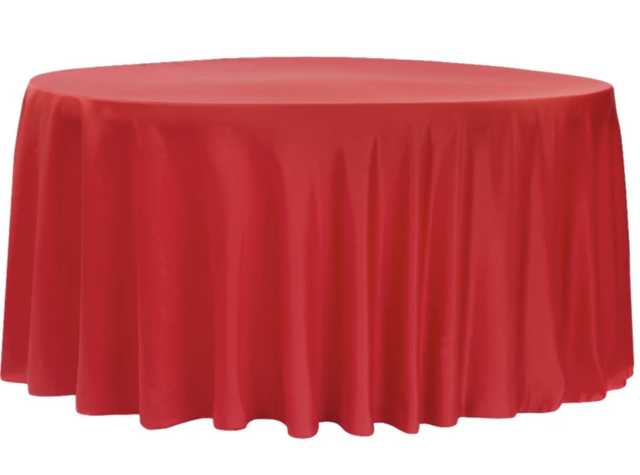 Lamour Satin Red Linen 120