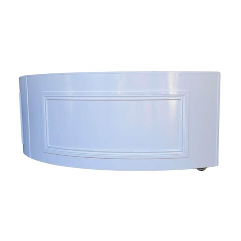 Semi Circle White Portable  Bar 