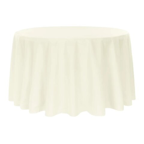 Ivory Polyester Linen 108