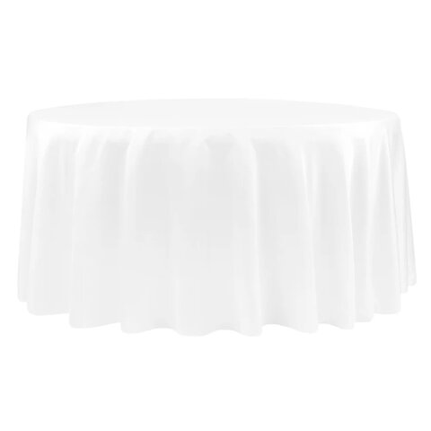 Lamour Satin White Linen 120