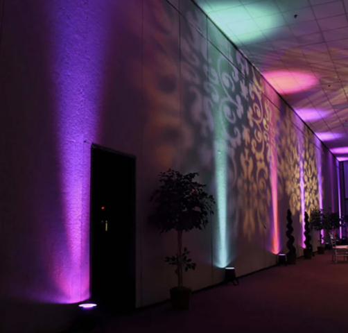 6W Multicolor RGB LED Backdrop Uplight