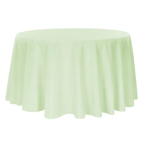Sage Green Polyester Linen Round 120