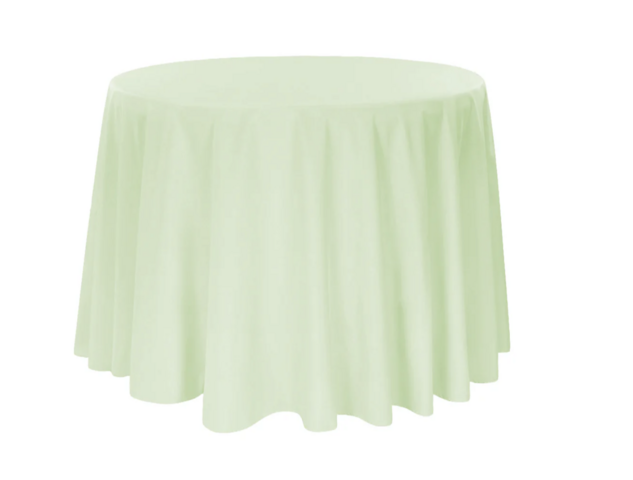 Sage Green Polyester Linen Round 132