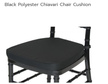 Polyester Chair Cushion (Black)