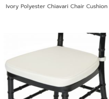 Polyester Chair Cushion (Ivory)