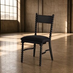 Black Spool Chair 
