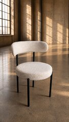White Bouclé Chair