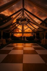 12' x 16' White and Washed Beech Dance Floor