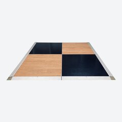 12' x 12' Black and Birch Dance Floor