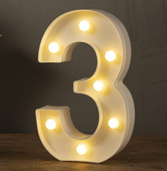 Big 4 FT Light Up Number 3