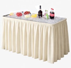 Fill n Chill 4ft Table with Ivory Skirt 