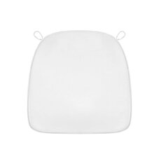 Polyester Chair Cushion - White 