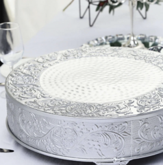 Silver Round Cake Stand